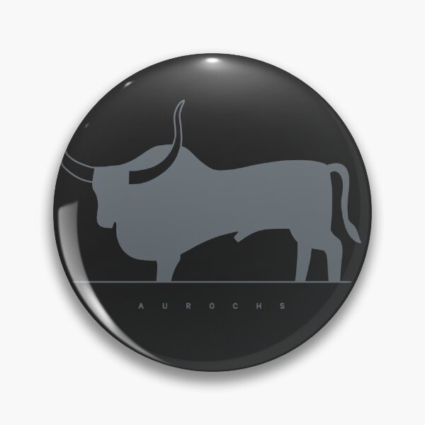 Item preview, Stylized minimal art of Prehistoric aurochs in dark ink designed and sold by martodesign.