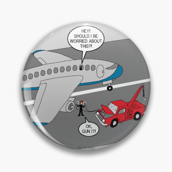 Item preview, Airplane Jump Start?! designed and sold by Out to Lunch Cartoons and More.