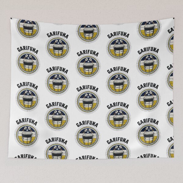 Item preview, Garifuna Distressed design with Garifuna Drums, Shaker and Garifuna Flag designed and sold by masterbones.