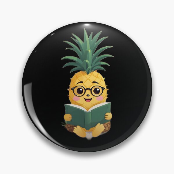 Item preview, Cute Pineapple Reading A Book - Funny Design designed and sold by Digi-Bay.