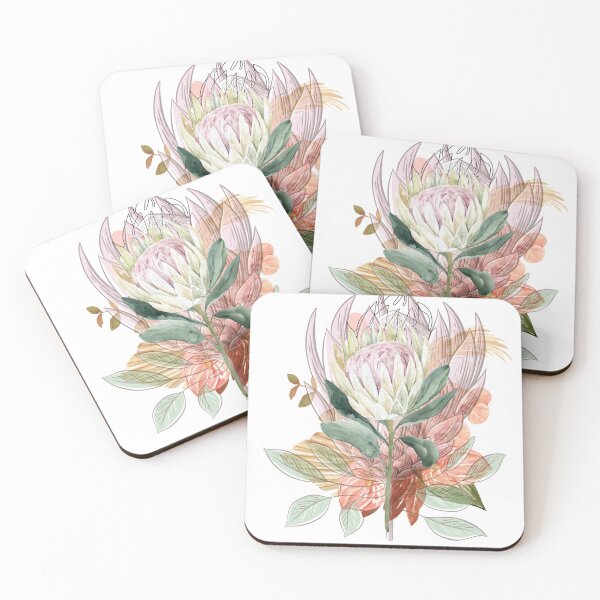 Item preview, pretty flower protea lovers designed and sold by Yeyishop.