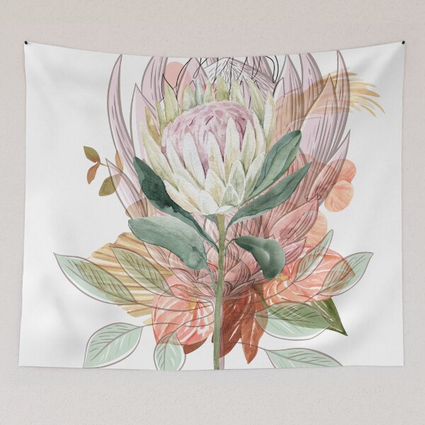 Item preview, pretty flower protea lovers designed and sold by Yeyishop.