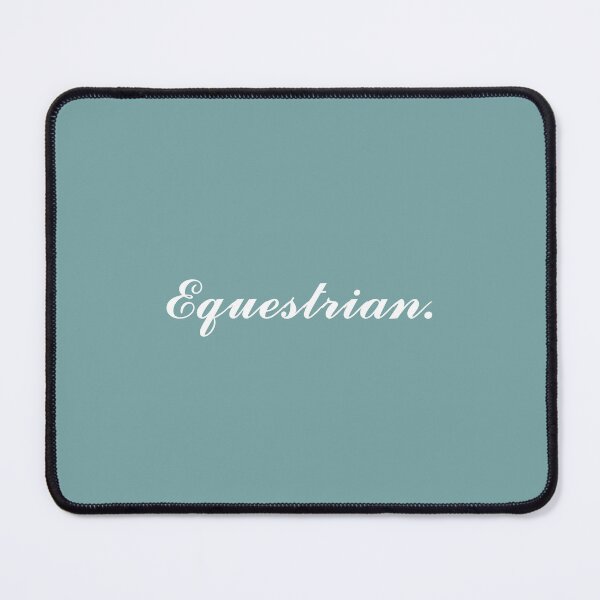 Item preview, equestrian 2, turquoise and white designed and sold by mindofmyown.