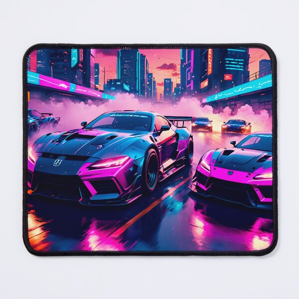 Item preview, Super Faster Gotta Race Neon Vapor Drift designed and sold by Ink Art Design.