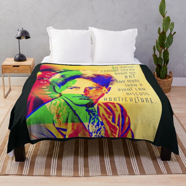 Item preview, Jean Cocteau quote: An artist cannot speak about his art any more than a plant can discuss horticulture. designed and sold by artbleed.