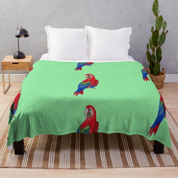 Item preview, Colorful Macaw Parrot - Vibrant Tropical Bird Illustration designed and sold by the little fennec.