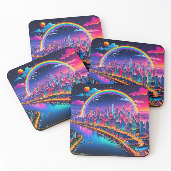 Item preview, neon rainbow city  designed and sold by Dallas ..