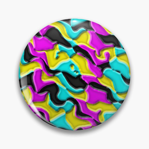 Item preview, Diagonal Wavey CMYK Checkerboard designed and sold by TheRulerofEarth.