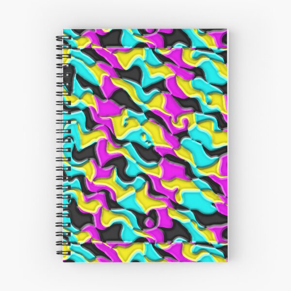 Item preview, Diagonal Wavey CMYK Checkerboard designed and sold by TheRulerofEarth.