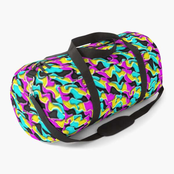 Item preview, Diagonal Wavey CMYK Checkerboard designed and sold by TheRulerofEarth.