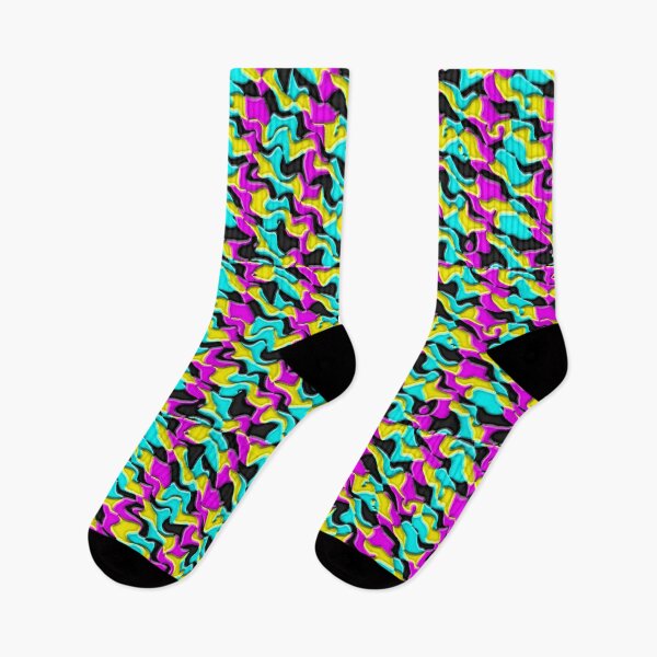 Item preview, Diagonal Wavey CMYK Checkerboard designed and sold by TheRulerofEarth.