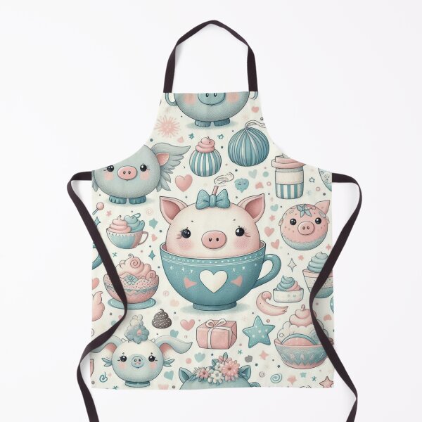 Item preview, Tea-Time Piglet Whimsy designed and sold by Furbulous Faces.