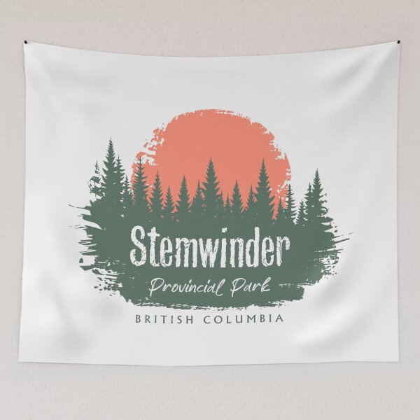 Item preview, Stemwinder Provincial Park British Columbia Forest And Sunset designed and sold by bivenart.