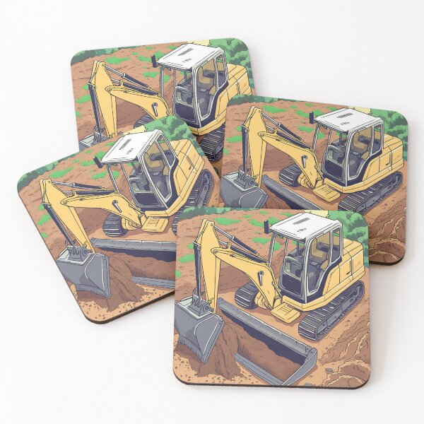 Item preview, Excavator Working in Ground. designed and sold by Visuals-60.