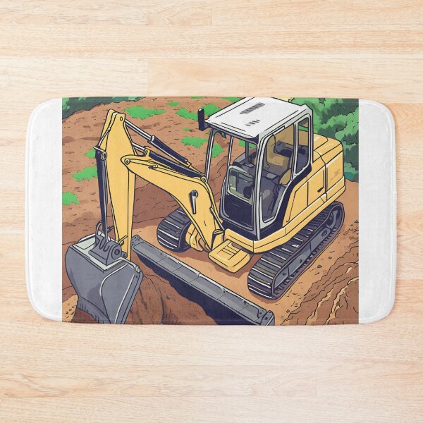 Item preview, Excavator Working in Ground. designed and sold by Visuals-60.
