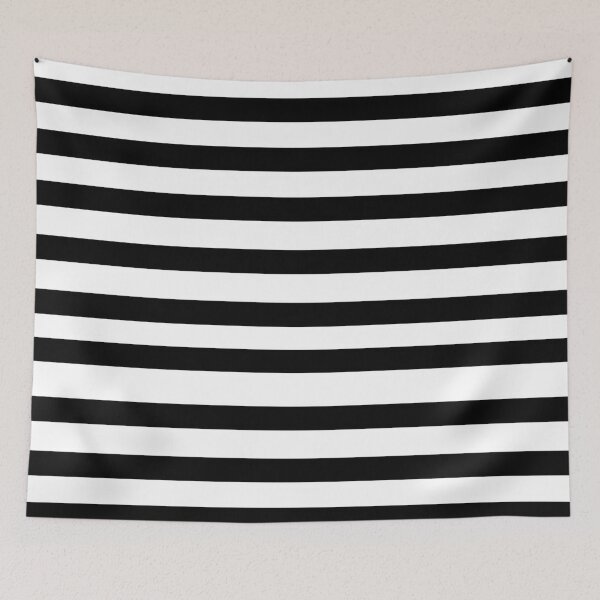 Item preview, Horizontal wide and thick stripe fashion black and white color designed and sold by Carlos Gudino.