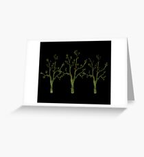 My Three Digital Trees Greeting Card