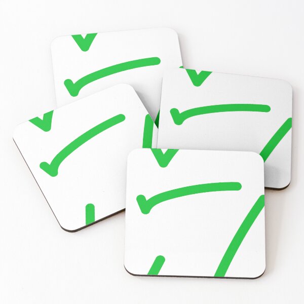 Item preview, green check marks  designed and sold by wa2022.