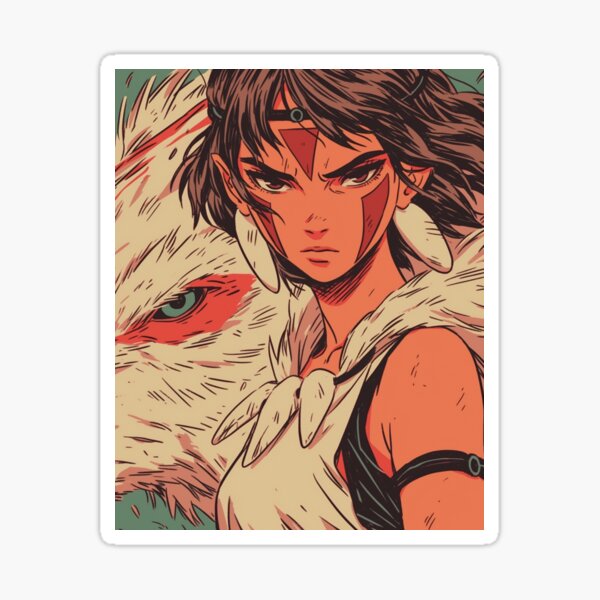 Item preview, Princess Mononoke Vintage Cartoon Style designed and sold by RyoshiDesign.