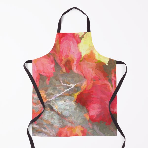 Item preview, Red Vine Leaves Stone Wall Abstract X106 designed and sold by RichFrancoCars.