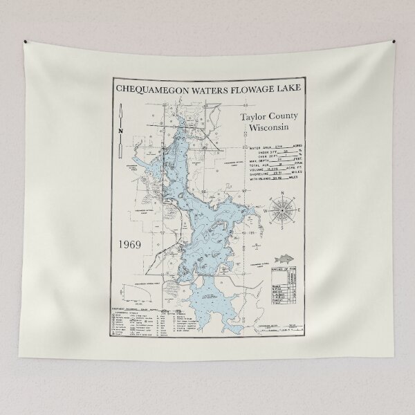 Item preview, Chequamegon Waters Flowage Lake WI  designed and sold by Jean Plout.