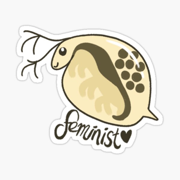 Vista previa del artículo con la obra «Dafnia feminista», diseñado y vendido por Zoz Shoppe.