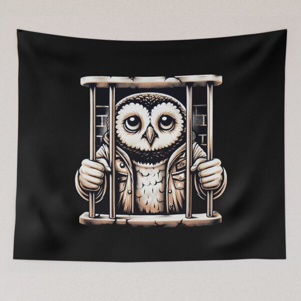 Item preview, Not Like Us OVO owl in jail  designed and sold by obviouslogic.