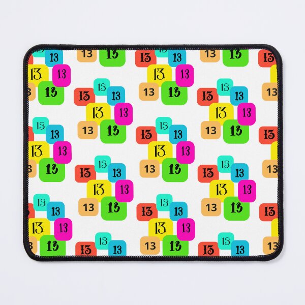 Item preview, Colorful 13 Squares: Lucky Geometry designed and sold by GorinART.