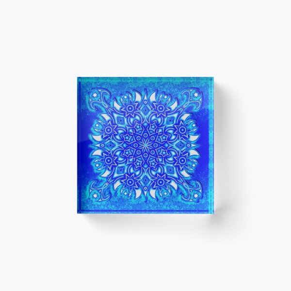 Artikelvorschau, Mandala 03 BIG - 4 Engel - blaues Eis entworfen und verkauft von extramuros-cf.