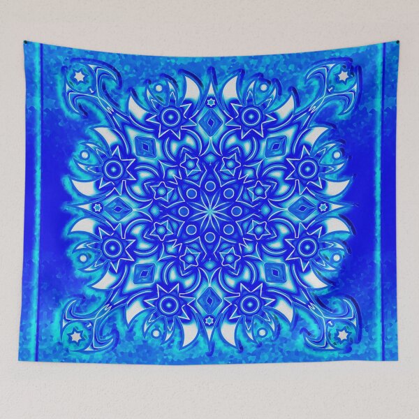 Item preview, Mandala 03 BIG - 4 angels - blue ice designed and sold by extramuros-cf.