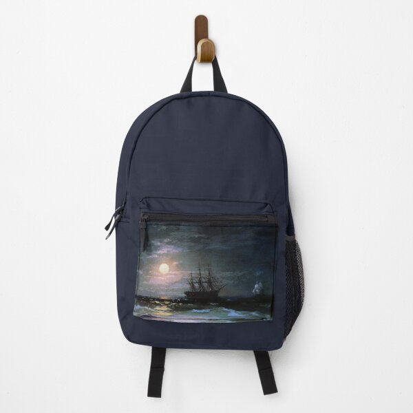 Item preview, Lunar Night by Ivan Aivazovsky 1870 : Vintage Seascape designed and sold by PureVintageLove.