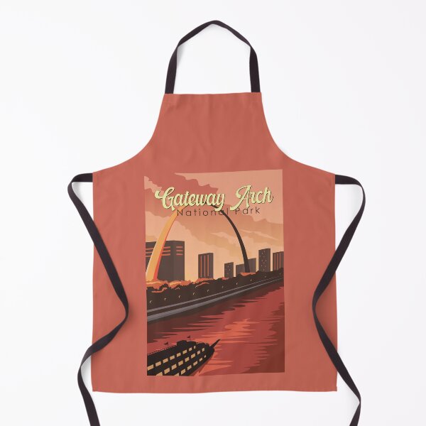 Item preview, Gateway Arch National Park Illustration Travel Art Vintage designed and sold by KrisSidDesigns.