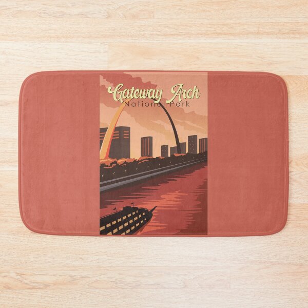 Item preview, Gateway Arch National Park Illustration Travel Art Vintage designed and sold by KrisSidDesigns.