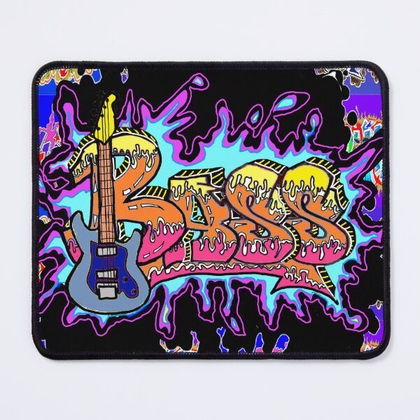 Item preview, red orange graffiti bass designed and sold by LowEndGraphics.
