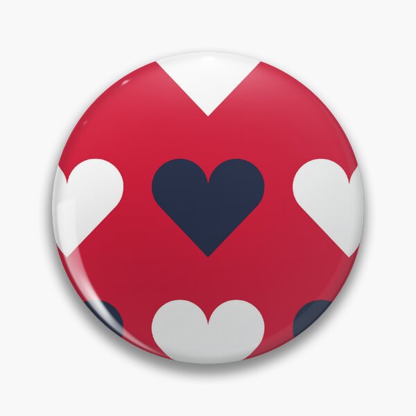 Item preview, Large NAVY BLUE, WHITE and RED LOVE HEARTS designed and sold by RachelMacht.