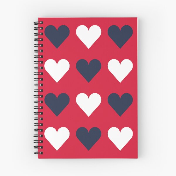 Item preview, Large NAVY BLUE, WHITE and RED LOVE HEARTS designed and sold by RachelMacht.