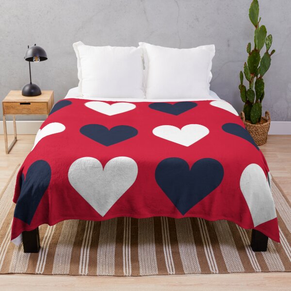 Item preview, Large NAVY BLUE, WHITE and RED LOVE HEARTS designed and sold by RachelMacht.