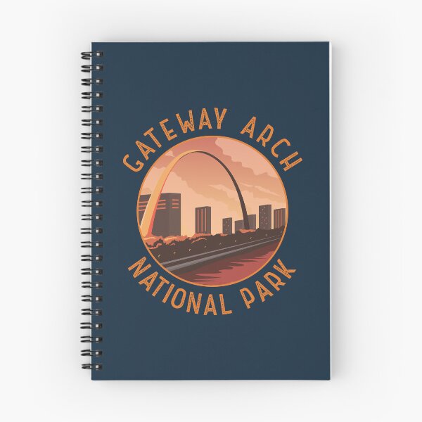 Item preview, Gateway Arch National Park Retro Distressed Circle designed and sold by KrisSidDesigns.