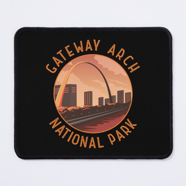 Item preview, Gateway Arch National Park Retro Distressed Circle designed and sold by KrisSidDesigns.