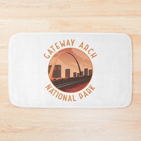 Item preview, Gateway Arch National Park Retro Distressed Circle designed and sold by KrisSidDesigns.