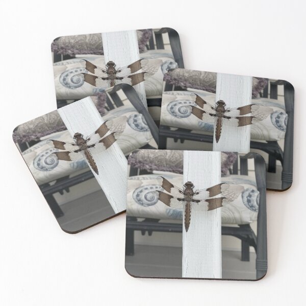 Item preview, Striped Dragonfly on a Railing  designed and sold by Amanda1775.