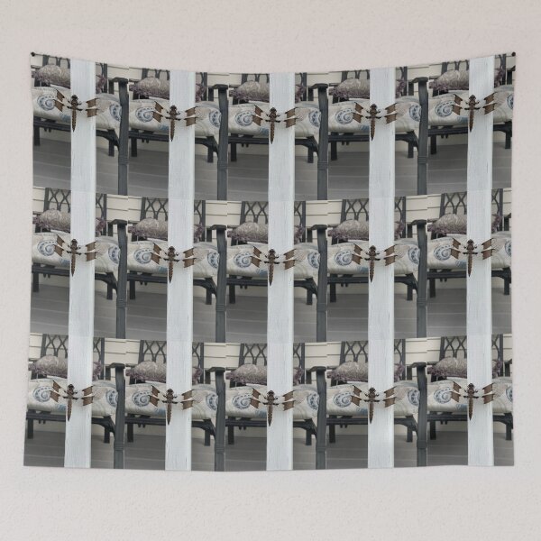 Item preview, Striped Dragonfly on a Railing  designed and sold by Amanda1775.