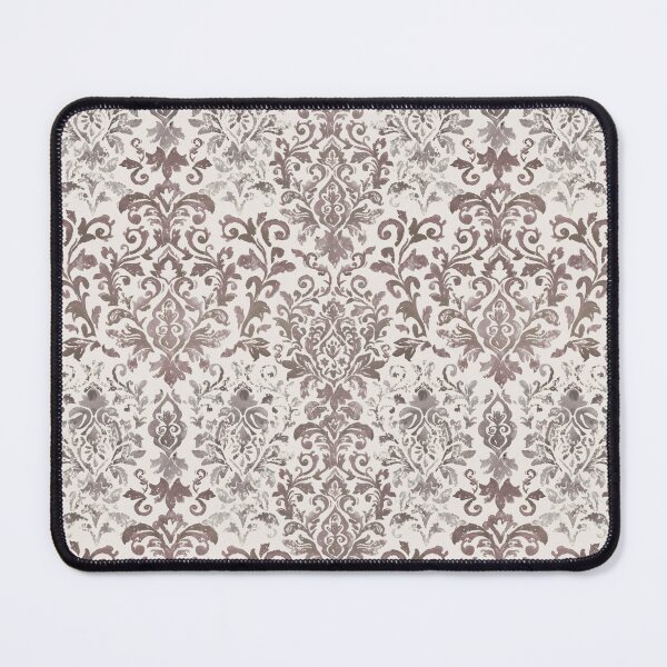 Item preview, Damask handmade brown designed and sold by Alessandro Remo Mazzoni Remotextiles.