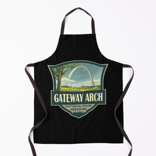 Item preview, Gateway Arch National Park Illustration Retro Badge designed and sold by KrisSidDesigns.