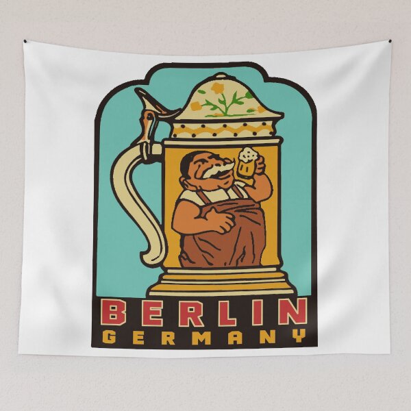Item preview, Berlin Germany Vintage Style Decal designed and sold by Decal Mania.