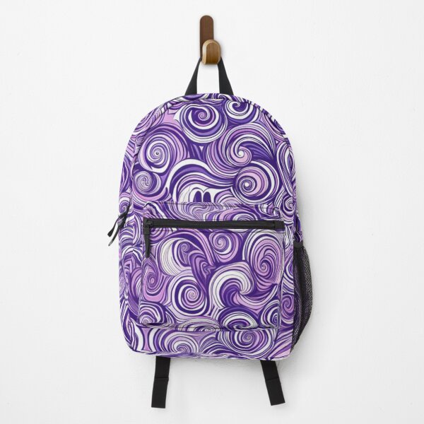 Item preview, Retro Groovy Purple Waves designed and sold by BeWitchingMom.