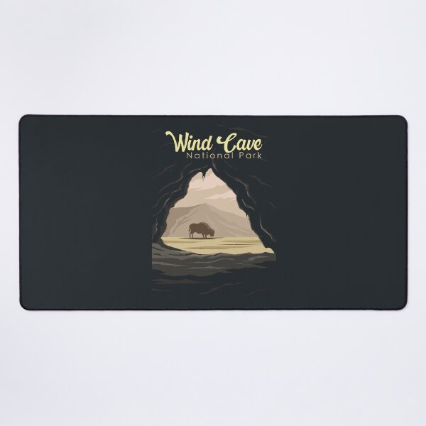 Item preview, Wind Cave National Park Illustration Travel Art Vintage designed and sold by KrisSidDesigns.