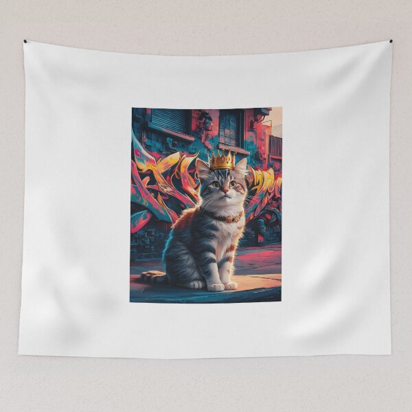 Item preview, Graffiti Cat King designed and sold by DIUMERI.