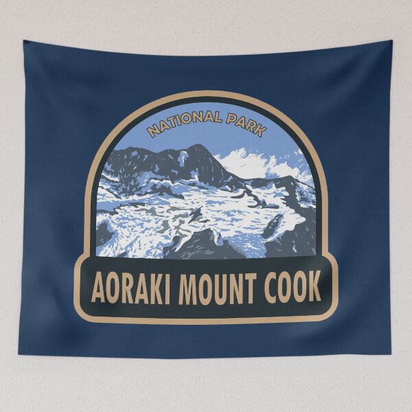 Artikelvorschau, Aoraki Mount Cook Nationalpark Neuseeland Reisekunst entworfen und verkauft von KrisSidDesigns.