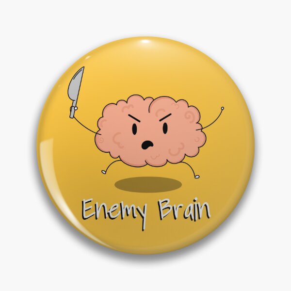 Item preview, Enemy Brain Cartoon  designed and sold by ImJustHannah.